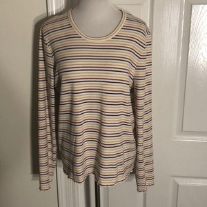 Madewell Long-Sleeves Baby Tee Shimmer…